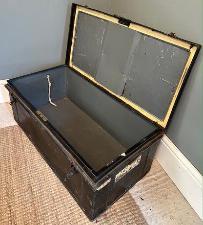 Vintage Metal Military Trunk