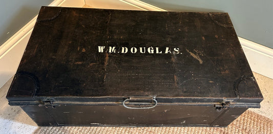 Vintage Metal Military Trunk