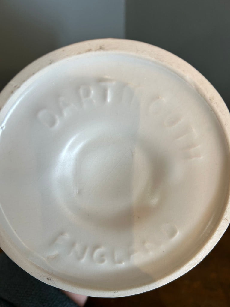 Vintage Dartmouth Pottery White Vase