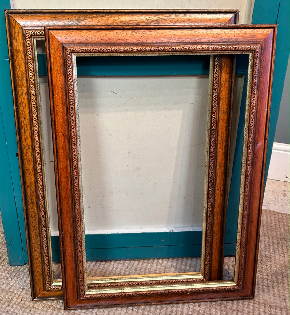 Pair of Wooden Vintage Frames