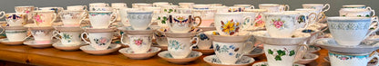 Job lot 15 Pretty Vintage Tea Cups & Saucers- Ideal for use at Tea Parties