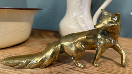 Vintage Brass Fox