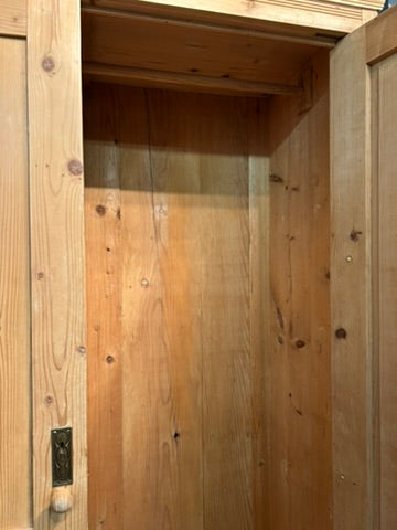 Antique Pine Cupboard Storage Wardrobe