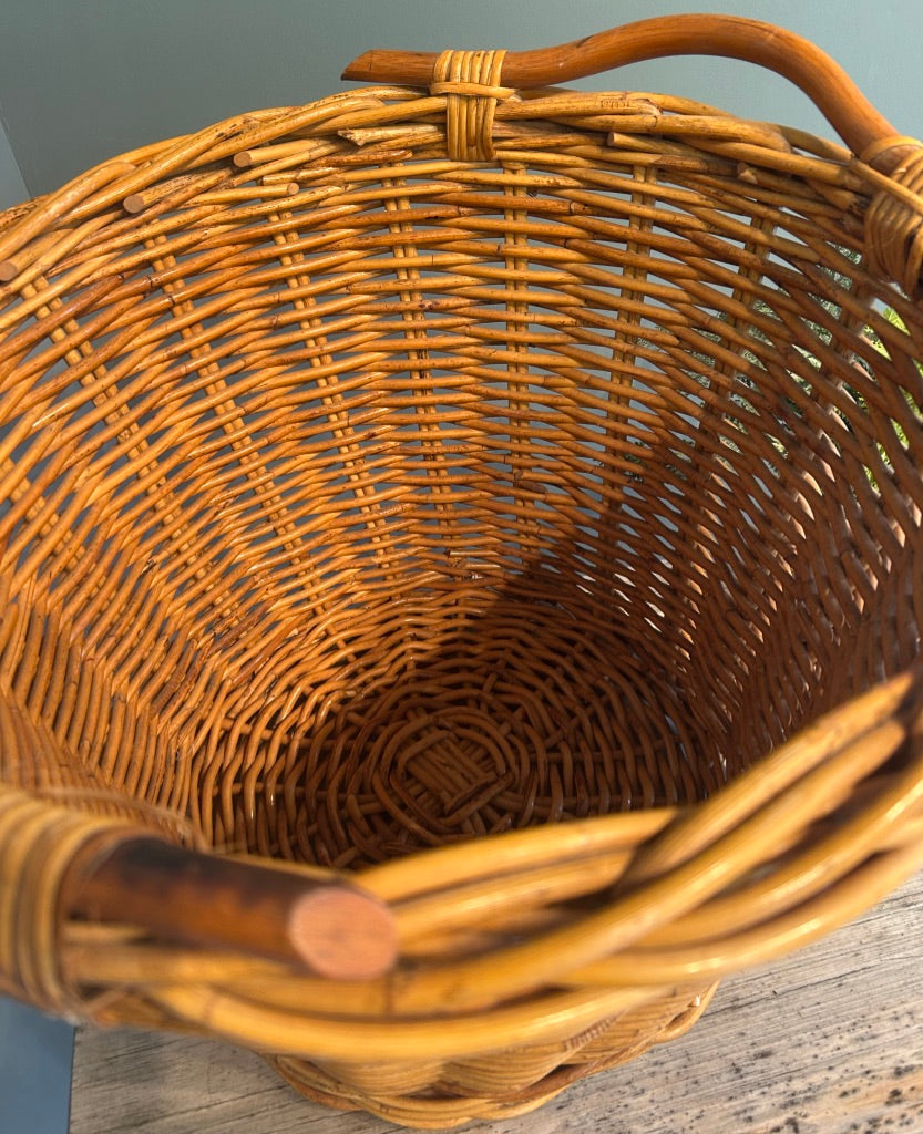 Chunky Wicker Log Basket