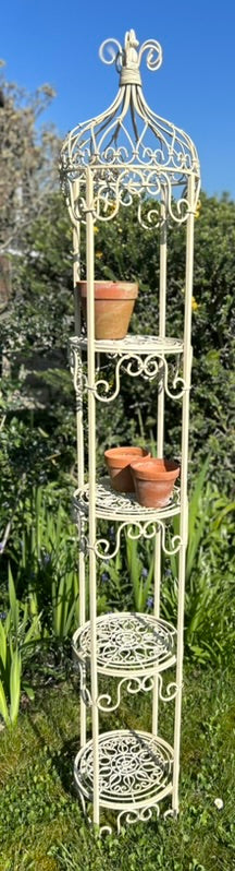 Ornate Tall Tiered Plant stand