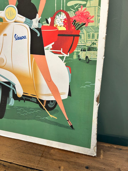 Vaspa Vintage Style Printed Poster mounted on ply.