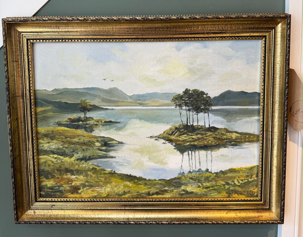 Original Scottish Landscape by Artist N. Macleod - Framed