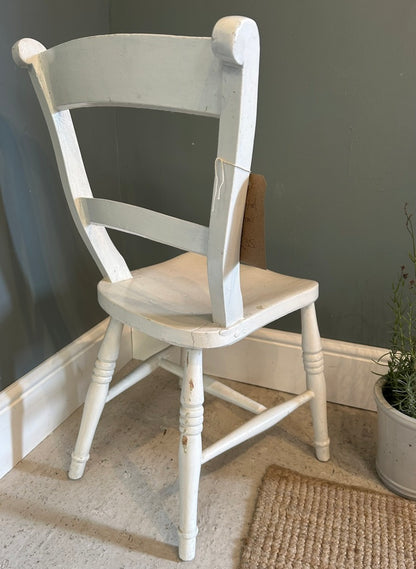 Vintage White Glass Chair