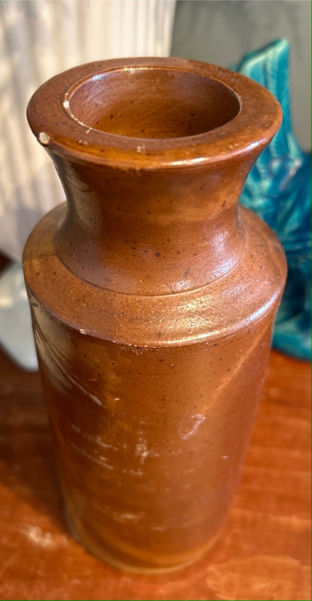 Vintage Stone ware Jar - Antique Vessel