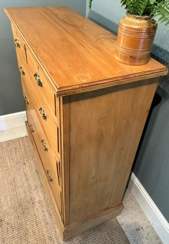 Large Antique Satinwood Chest of Drawers