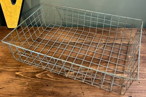 Pair of 1950's Vintage Wire Basket Trays