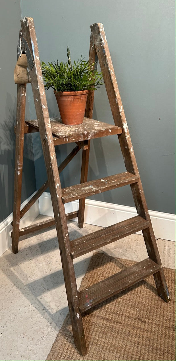Rustic Vintage Wooden Step Ladder