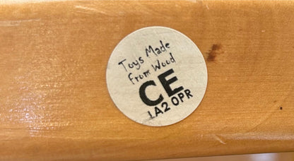 Vintage Ride on Wooden Childs Dog