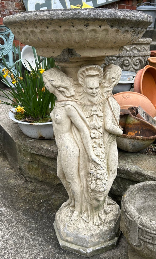 Weathered Bird Bath