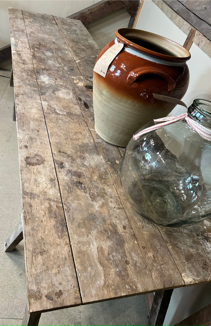 Rustic Reclaimed Trestle Table