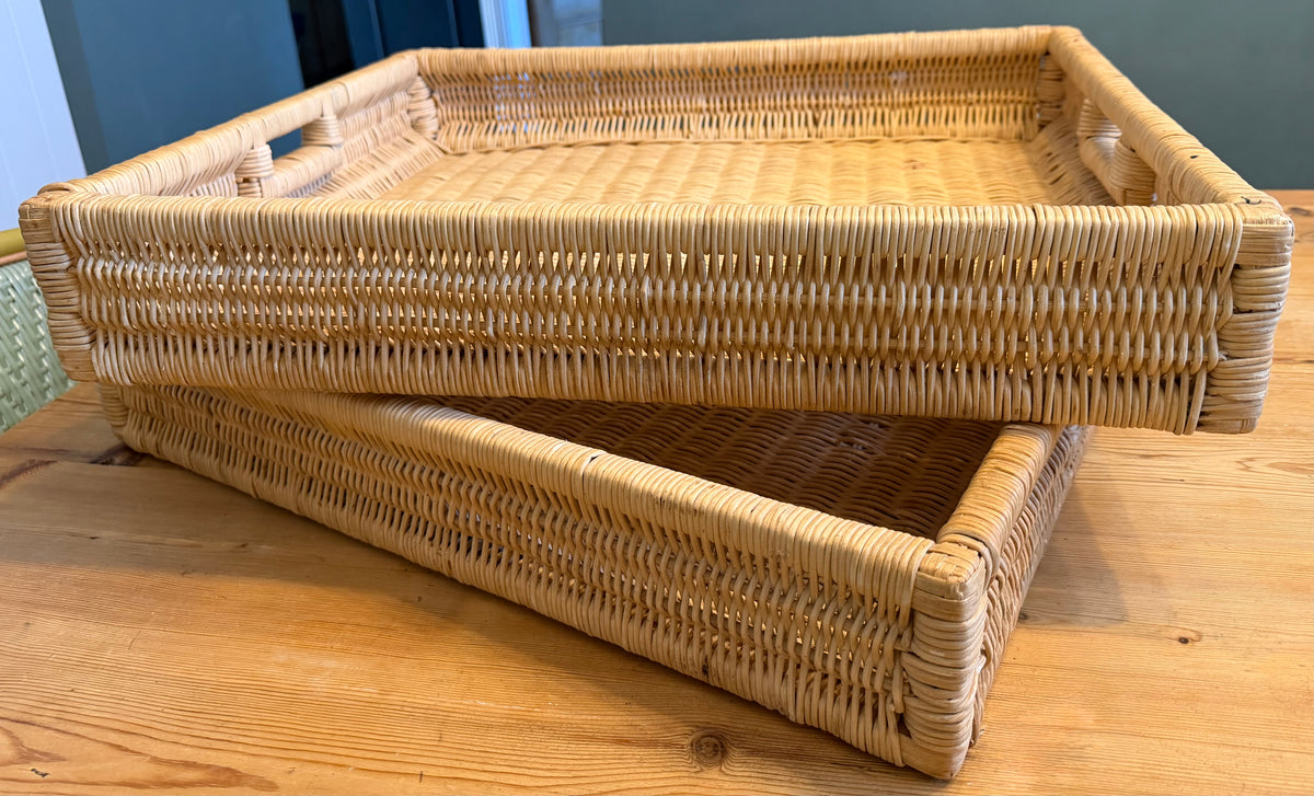 Large Wicker Tray