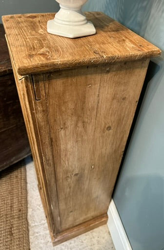 Antique Pine Display Pedestal