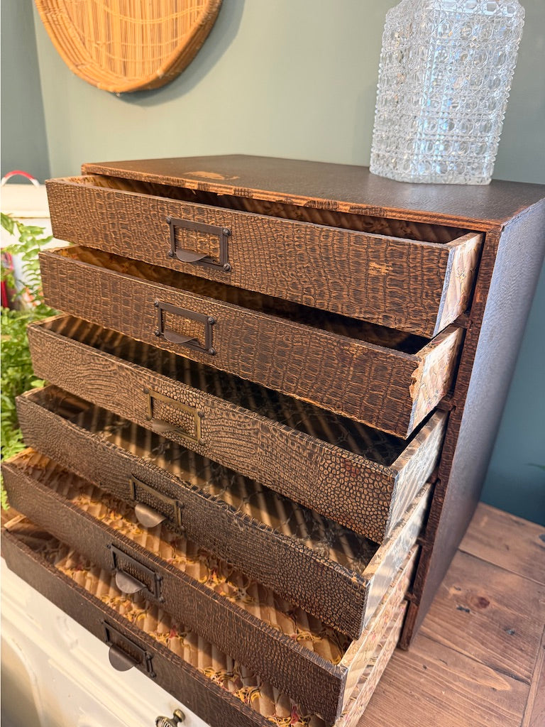 Vintage Mid Century Desk Top Drawers