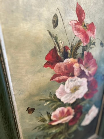 Vintage Floral Framed Painting