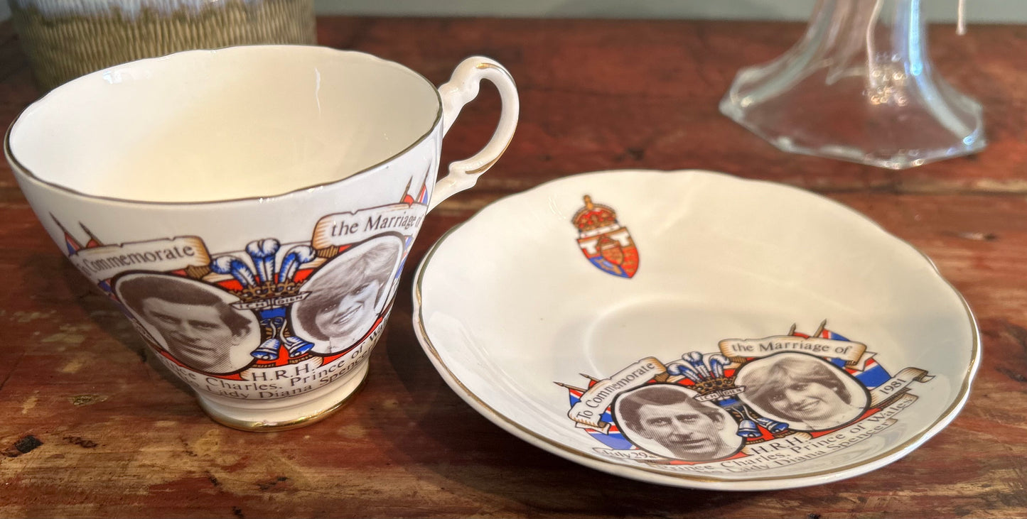 Vintage Princess Diana and Prince Charles Wedding Royal Memorabilia