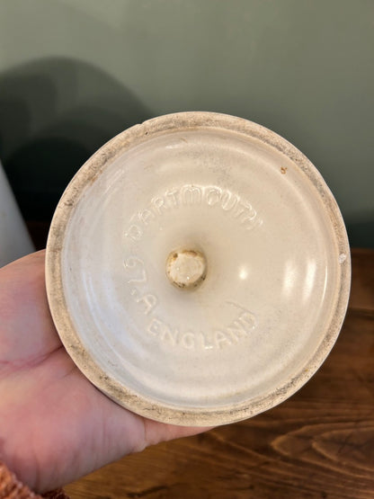 Vintage Dartmouth Pottery White Vase