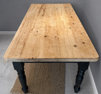 Vintage Painted Pine Farmhouse Table