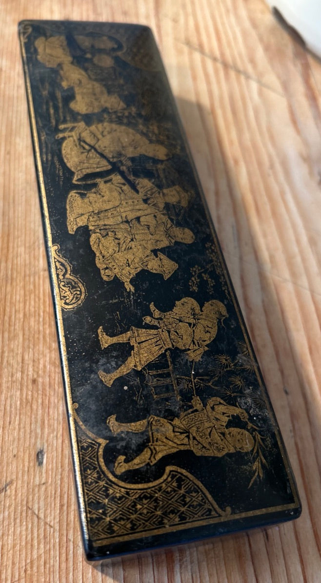 Antique Black Lacquered Box