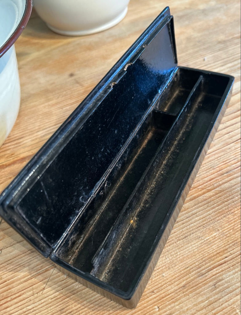 Antique Black Lacquered Box