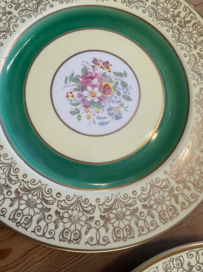 Pair of Vintage Floral Johnson Bros - Pareek Plates - wall plates