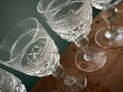 Set of 4 Vintage Sherry / Port Glasses