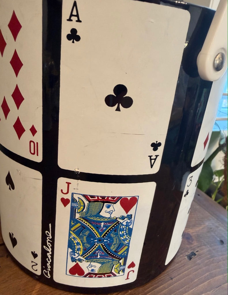 Vintage Ice Bucket with Tongs - Mr Ice Bucket - Cards