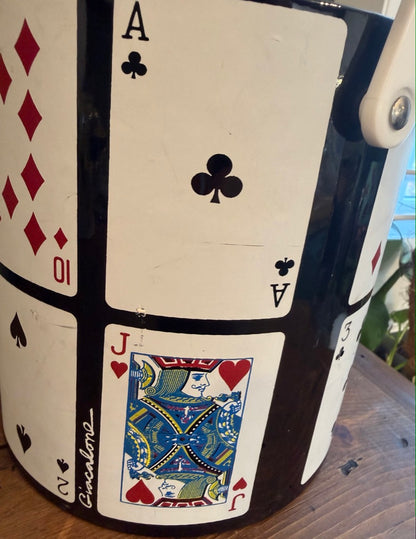 Vintage Ice Bucket with Tongs - Mr Ice Bucket - Cards