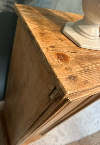 Antique Pine Display Pedestal