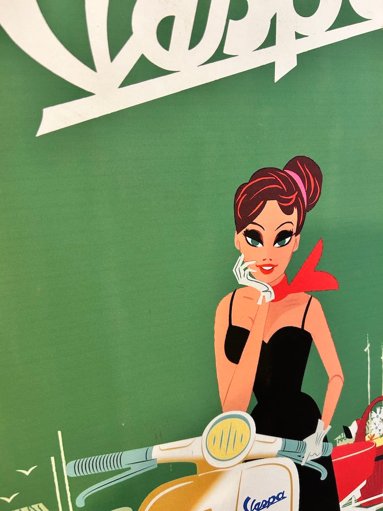 Vaspa Vintage Style Printed Poster mounted on ply.