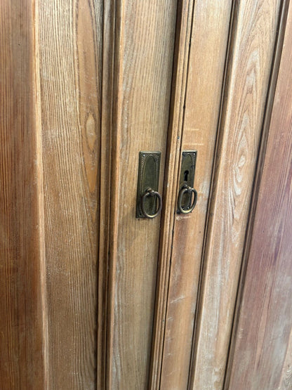 Antique Pine Wardrobe Armoire