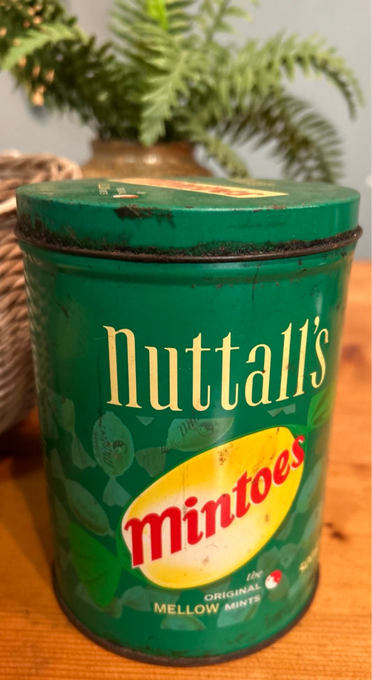Vintage Round Mintoes Tin - Advertising collectable