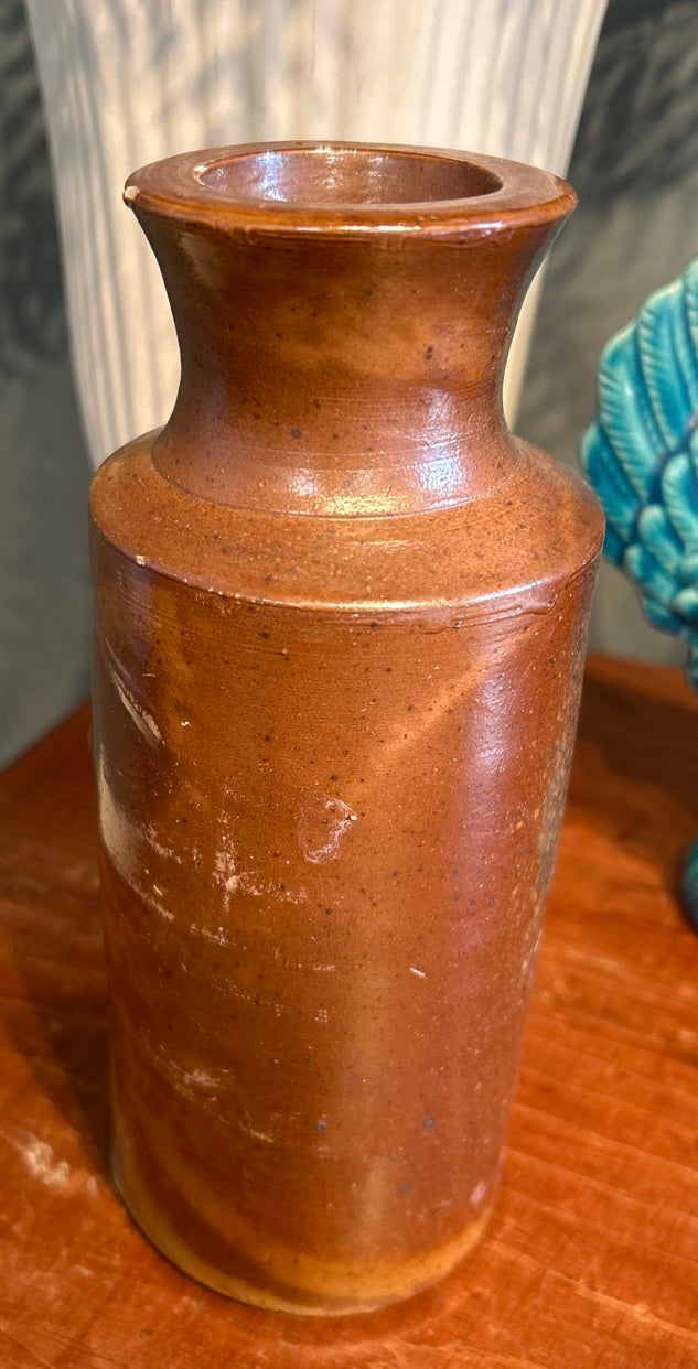 Vintage Stone ware Jar - Antique Vessel