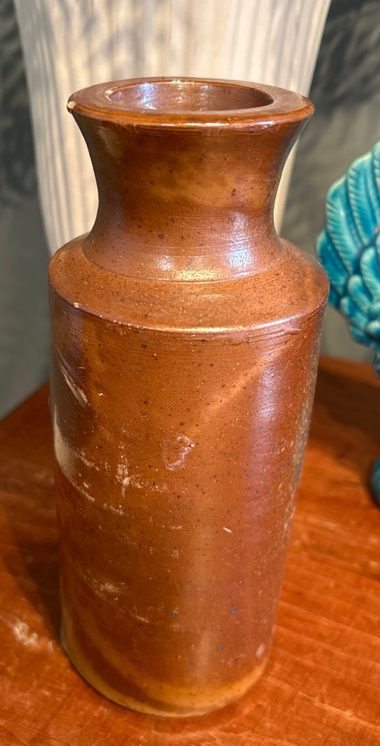 Vintage Stone ware Jar - Antique Vessel
