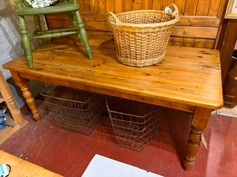 Vintage Rustic Pine Farmhouse Table