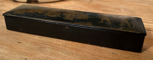 Antique Black Lacquered Box