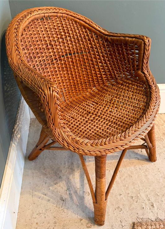 Vintage Wicker Childs Chair