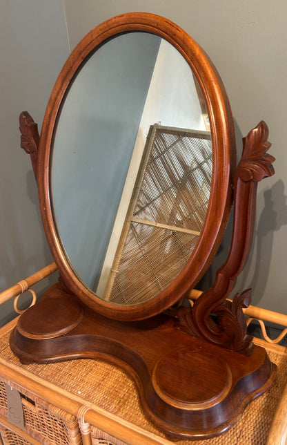 Antique Dressing Table Mirror with vanity pockets