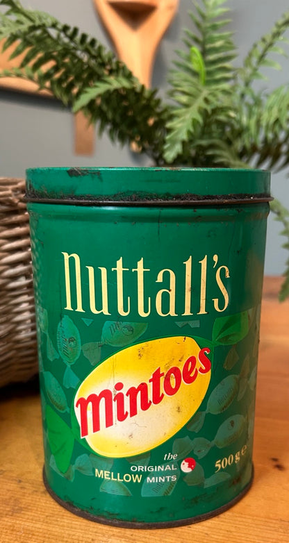 Vintage Round Mintoes Tin - Advertising collectable