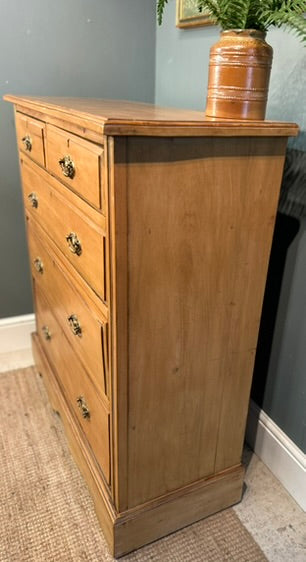 Large Antique Satinwood Chest of Drawers