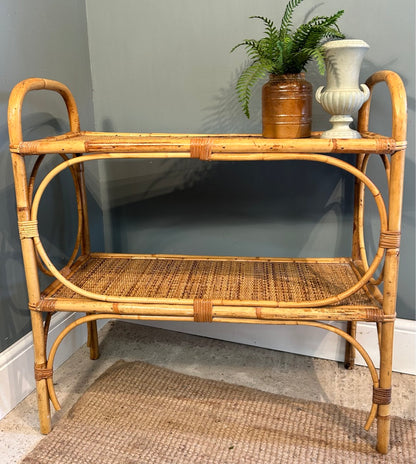 1960's Vintage Bamboo Shelves