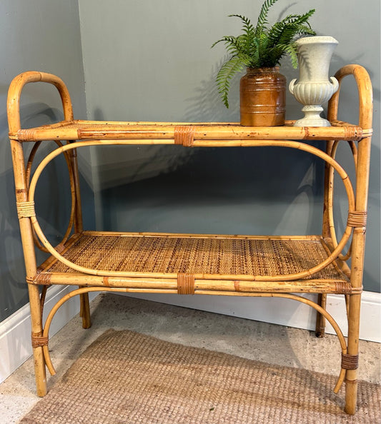 1960's Vintage Bamboo Shelves