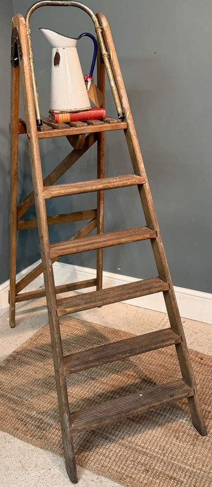 Rustic Vintage Wooden Step Ladder