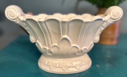 Vintage Hill - Ousten Pottery White Mantel Vase Planter