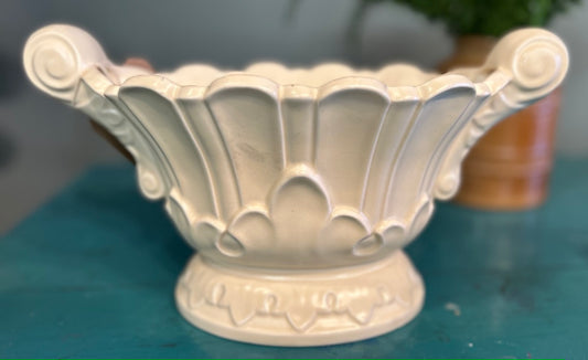 Vintage Hill - Ousten Pottery White Mantel Vase Planter