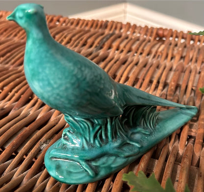 Antique Turquoise Pheasant Ornament